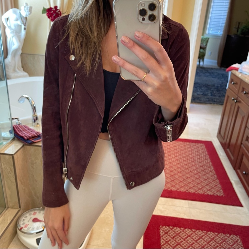 Blank NYC suede moto jacket